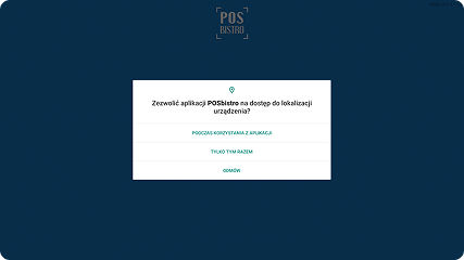 POSbistro pobierz instrukcja pobierania aplikacji zgody zezwól